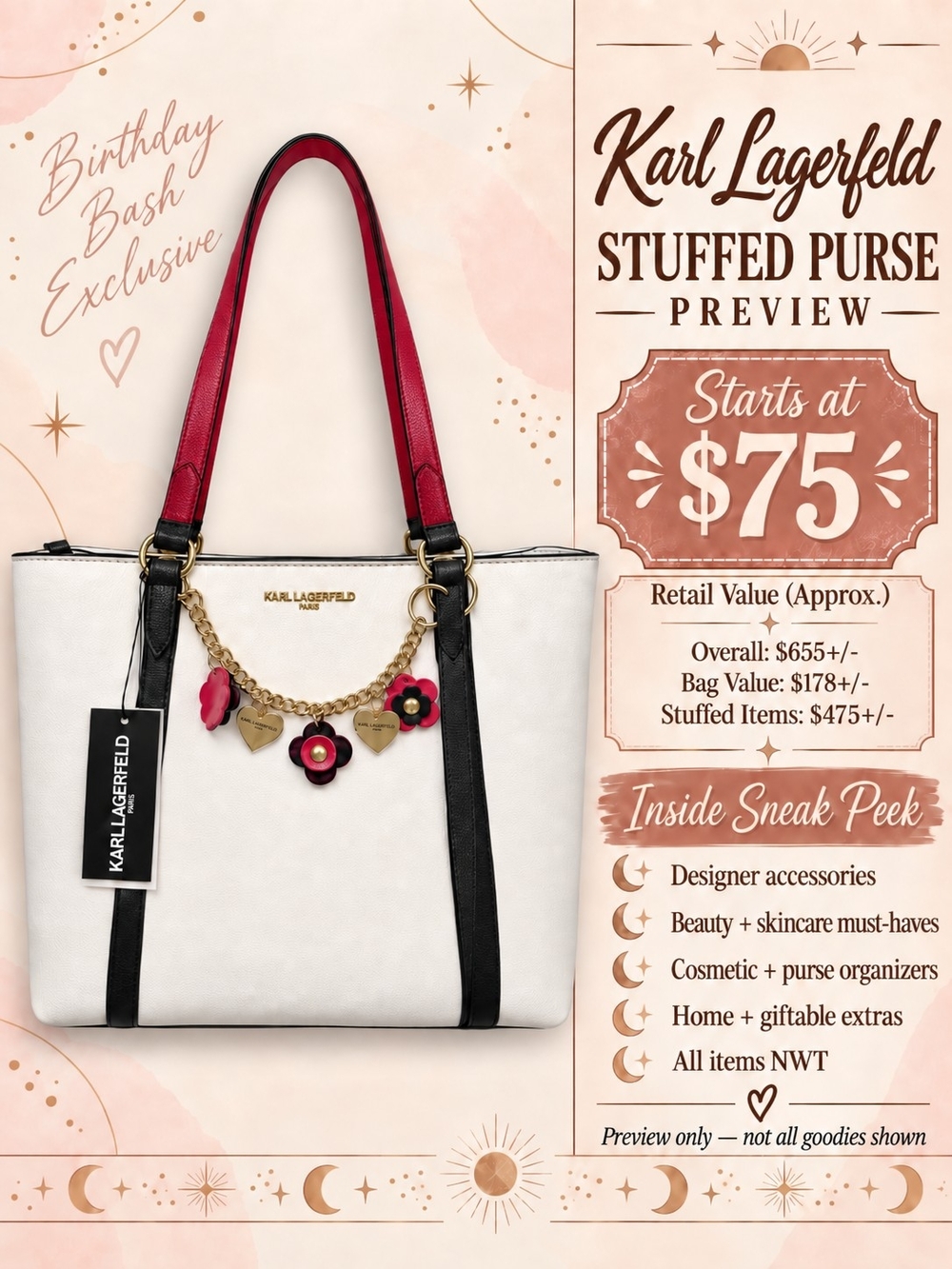 Karl Lagerfeld Stuffed Tote - Birthday Bash Exclusive